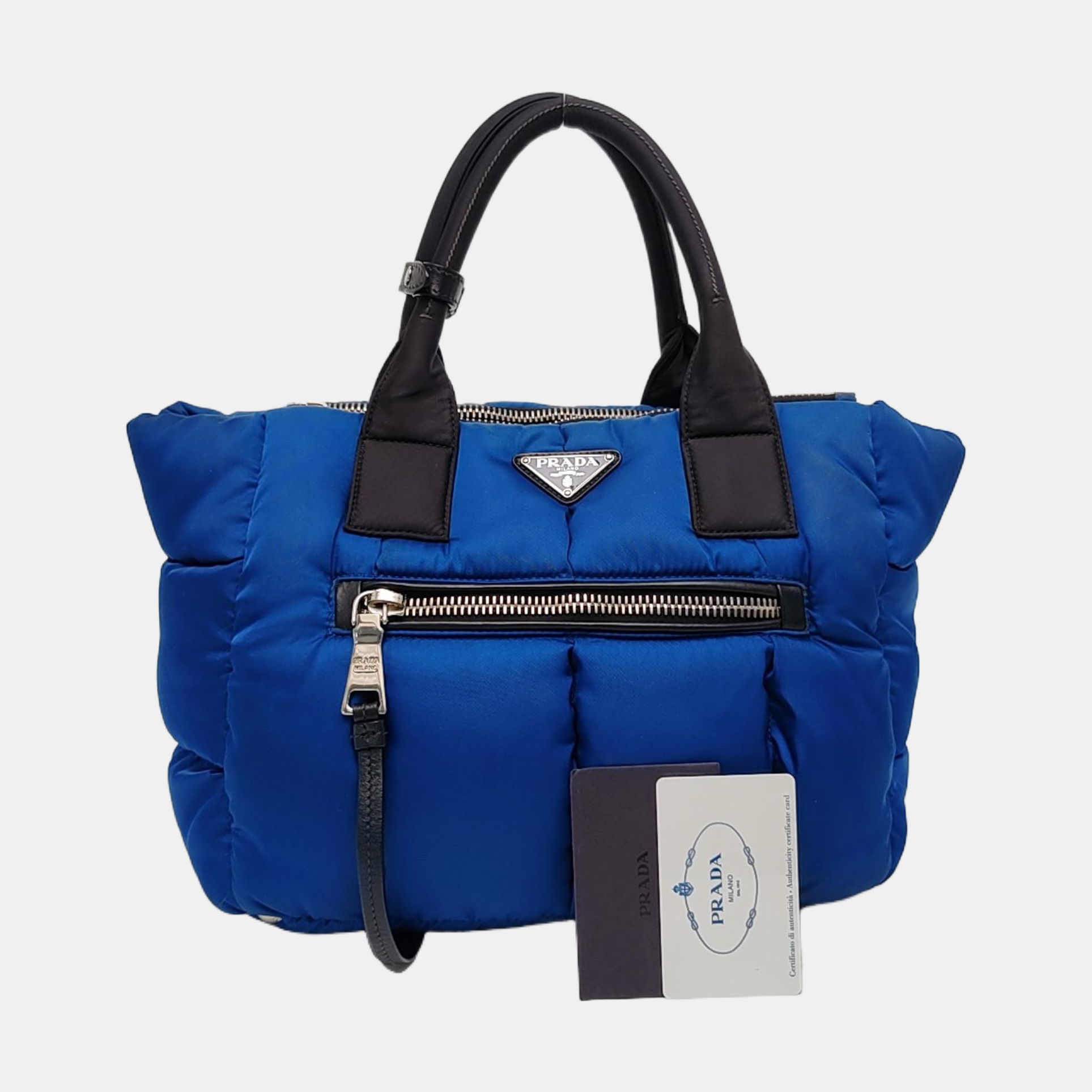 Quilted Nylon Blue