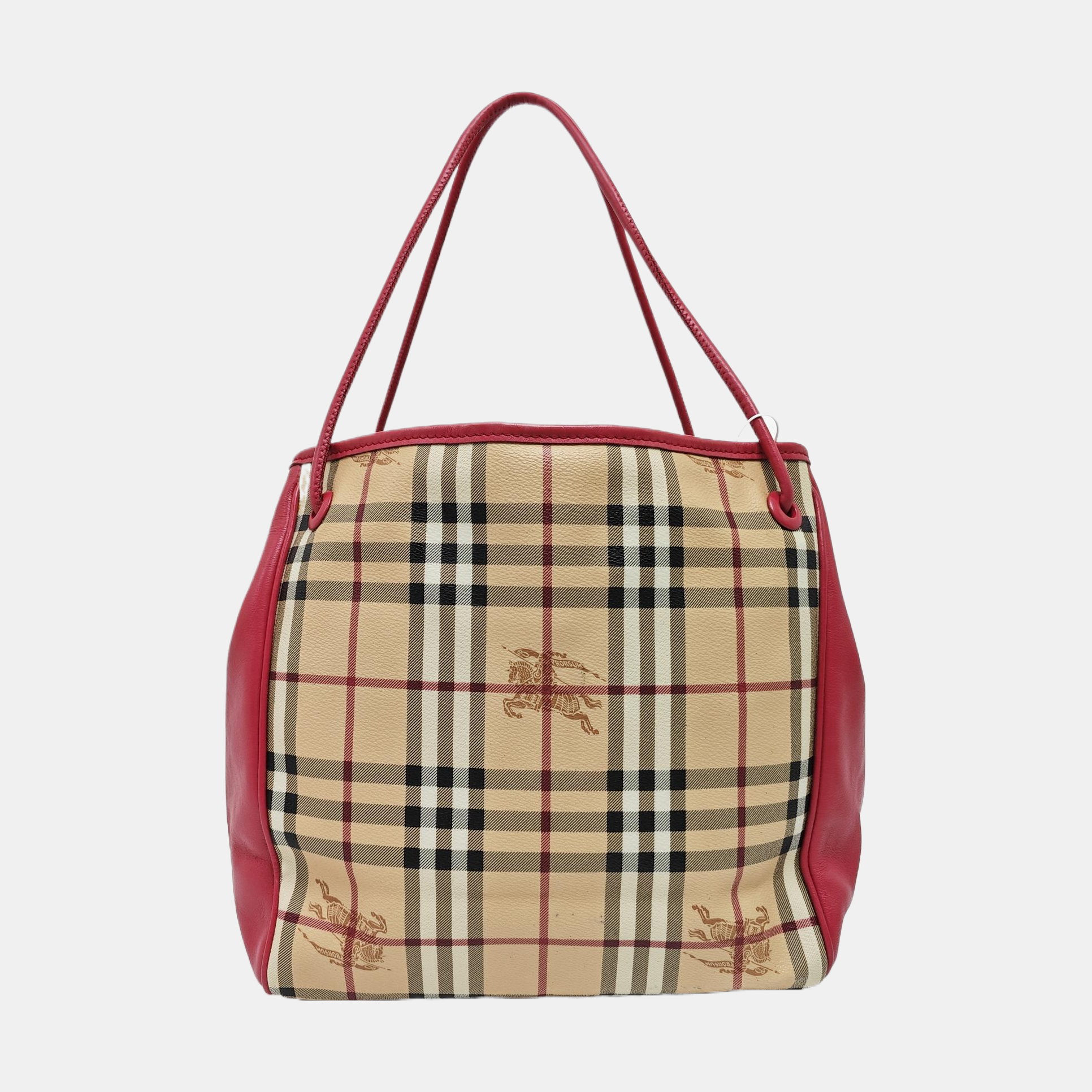 Coated Canvas Tote Bag Beige