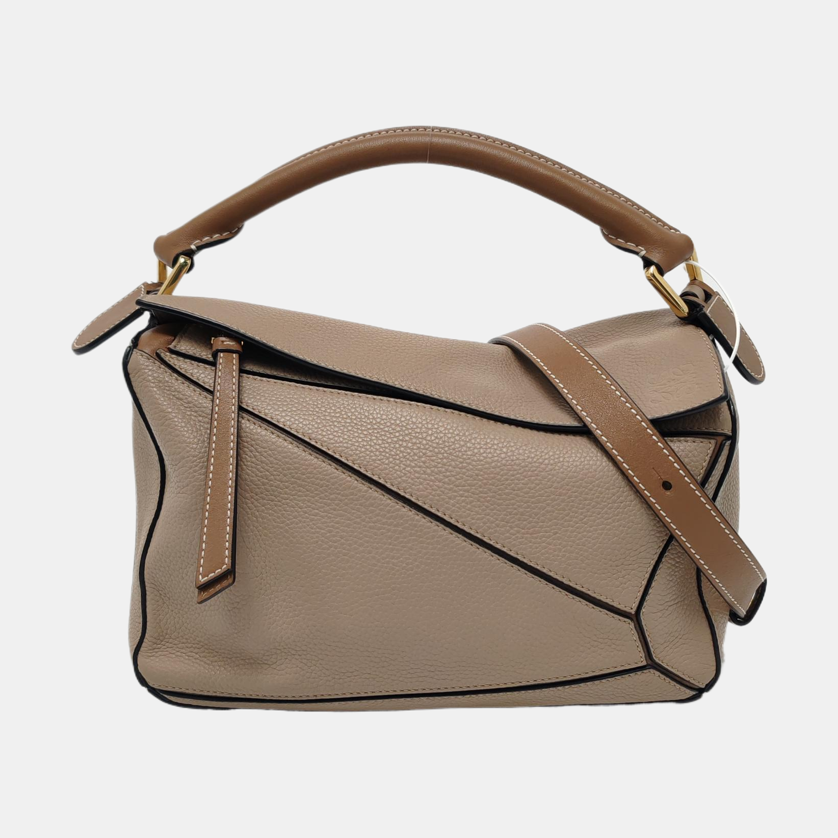 Puzzle Small Calfskin Beige