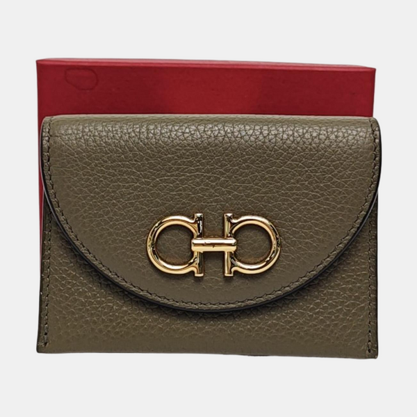 Calfskin Card Holder Green