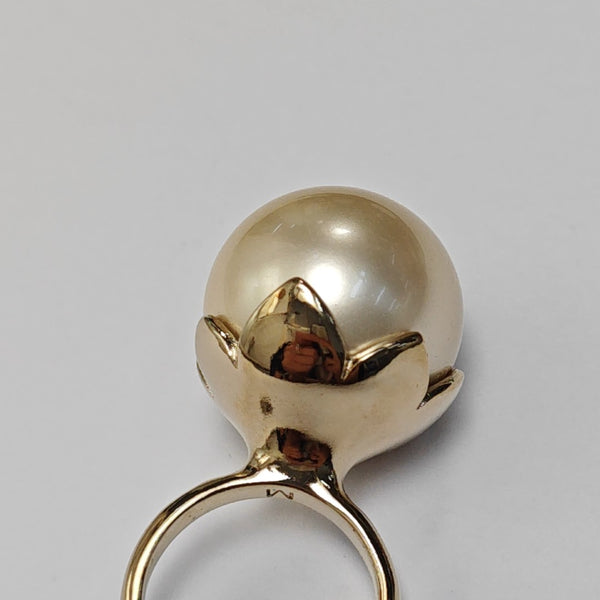 Metal Gold Ring EU 51