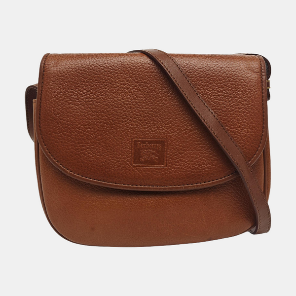 Calfskin Shoulder Bag Brown