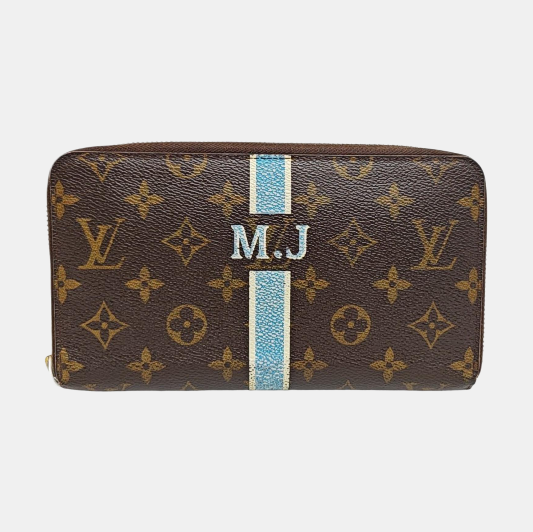ZIPPY Monogram Coated Canvas Brown Wallet