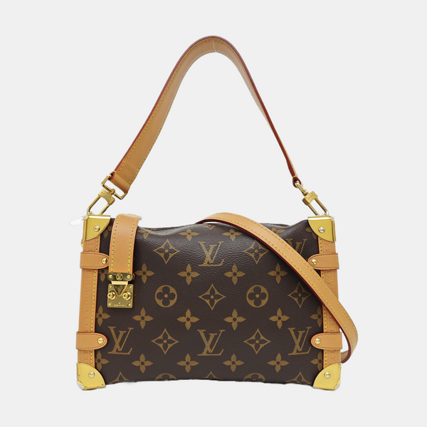 SIDE TRUNK MM Monogram Coated Canvas Brown