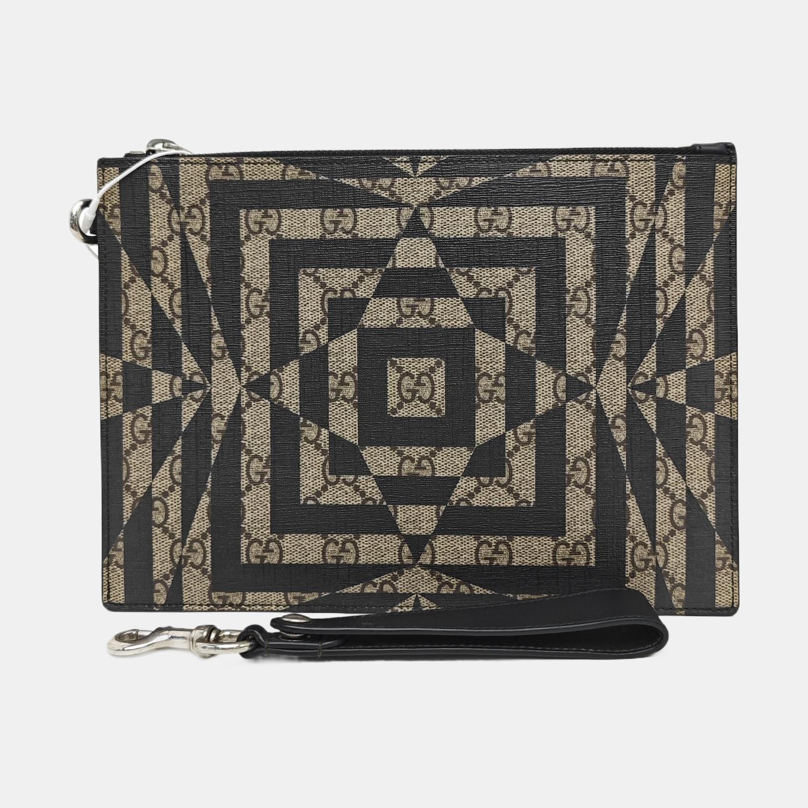 Monogram Coated Canvas Clutch Multicolor