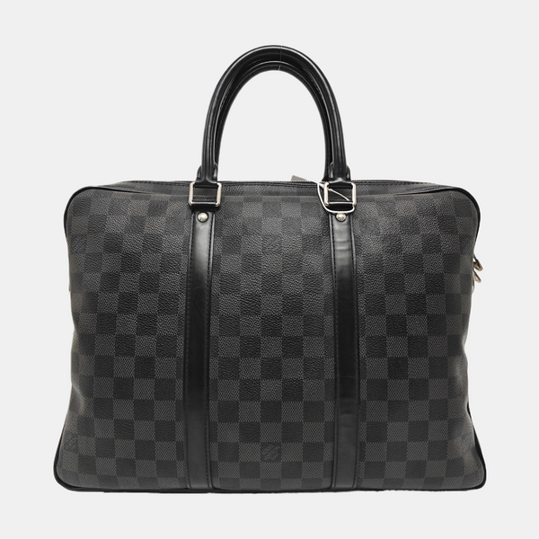 PORTE-DOCUMENTS PM Damier Graphite Coated Canvas Black