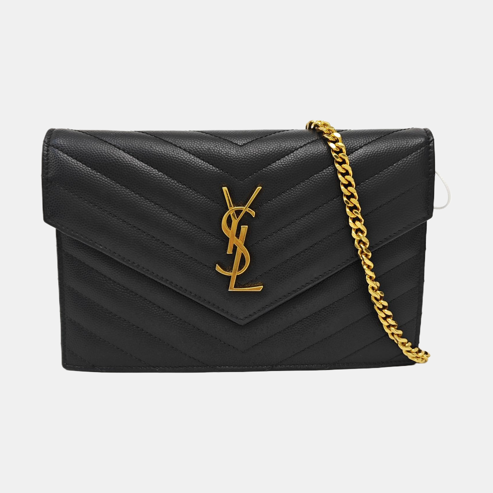 MONOGRAM WOC Chevron Calfskin Black