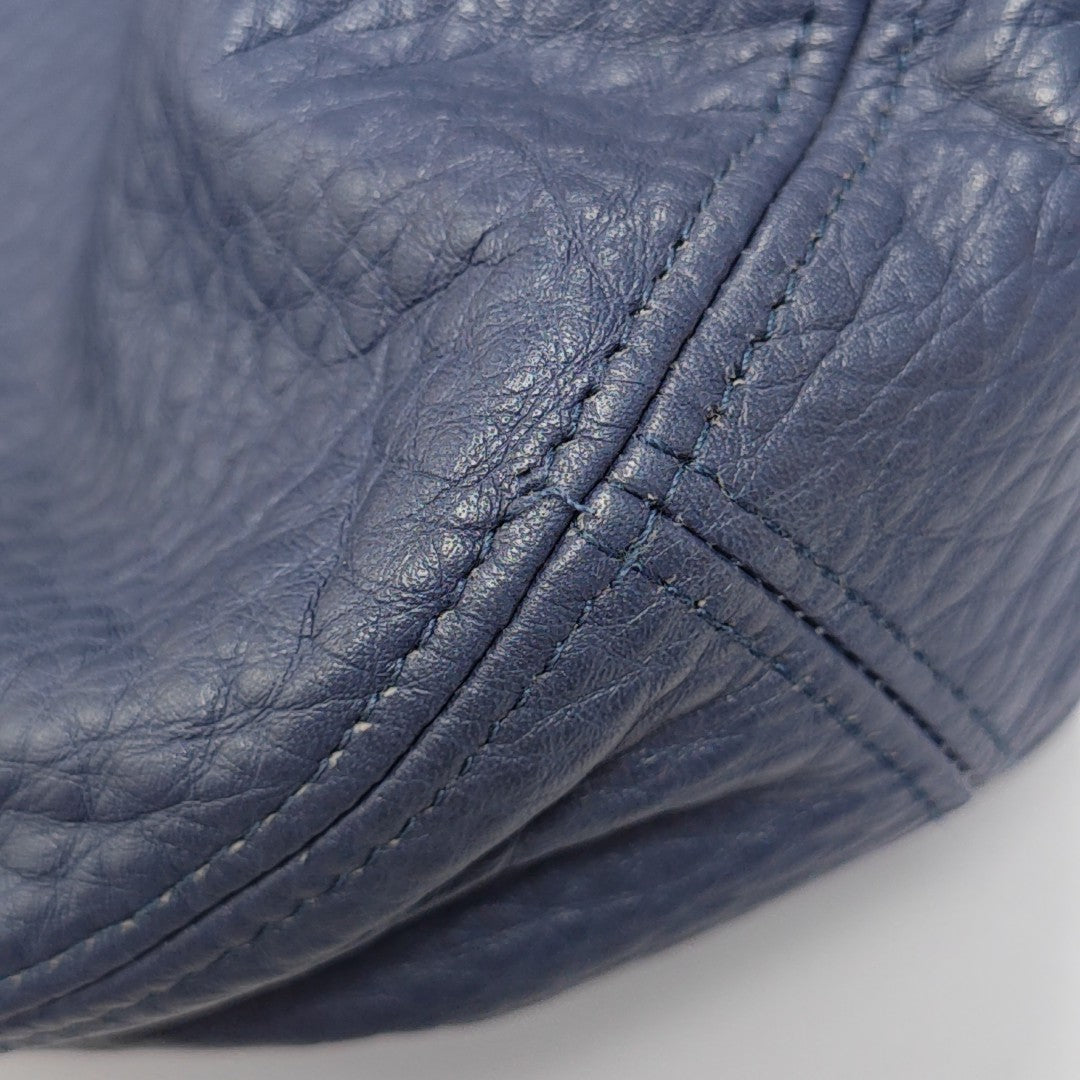Leather Hat Blue