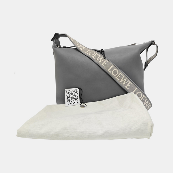Calfskin Shoulder Bag Gray