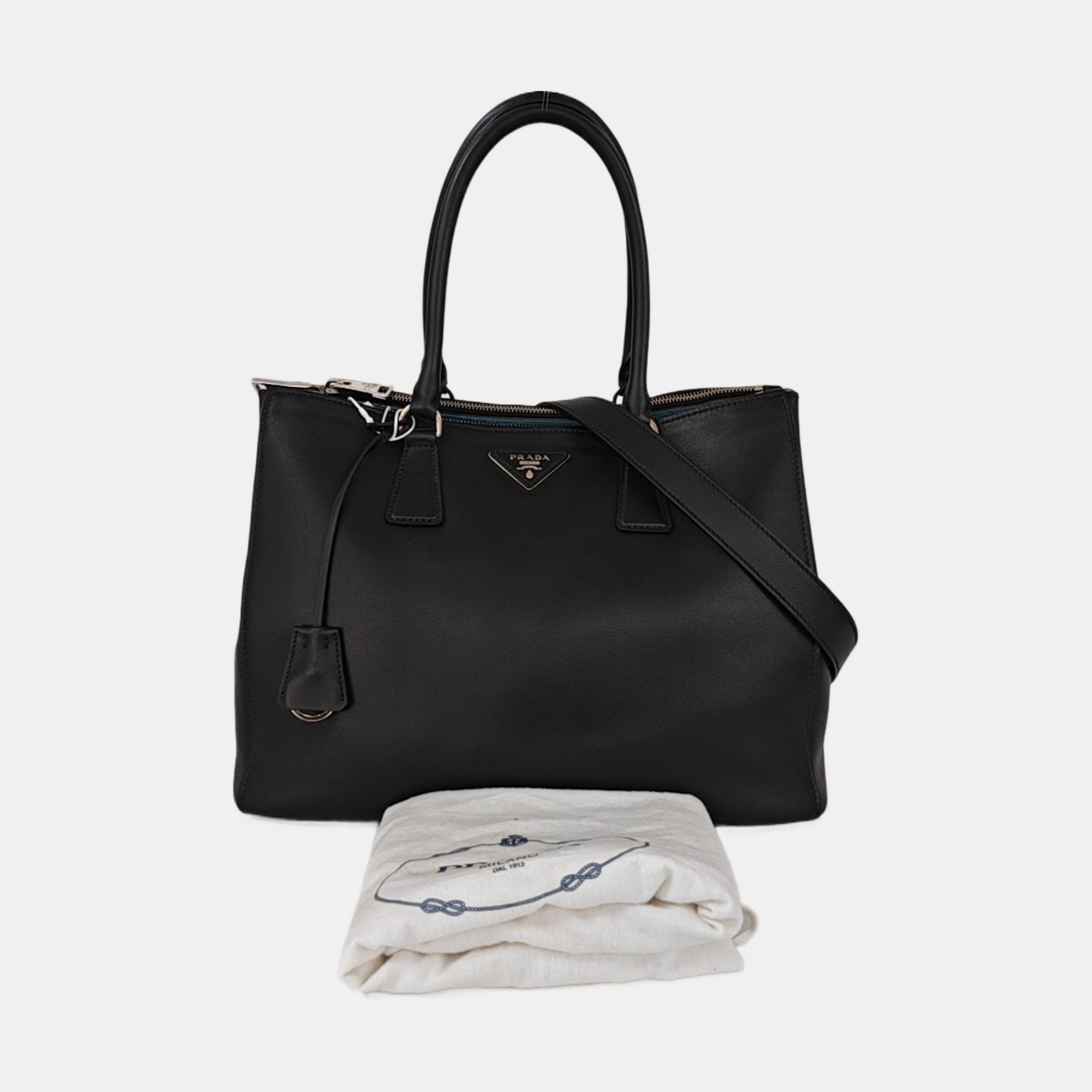 Galleria Large Calfskin Black