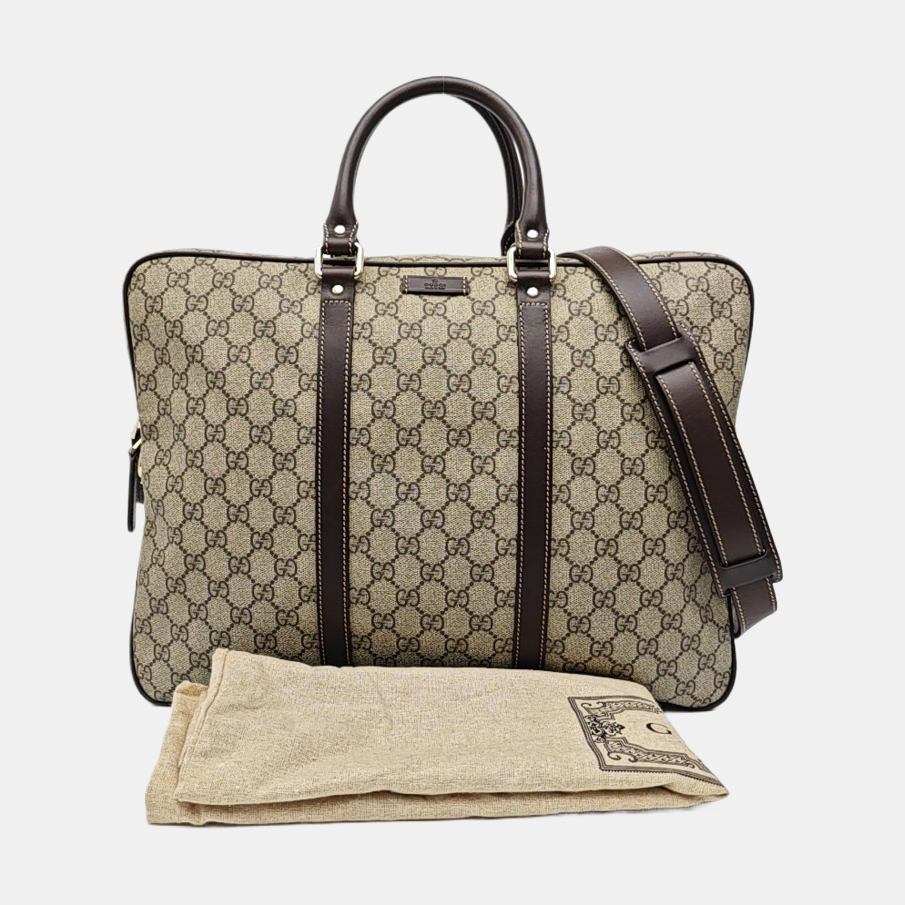 Duffle Monogram Coated Canvas Beige