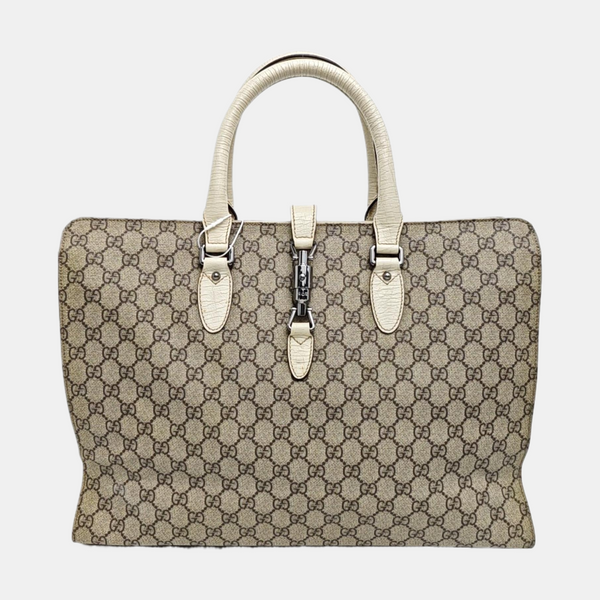 Monogram Coated Canvas Top Handle Bag Beige