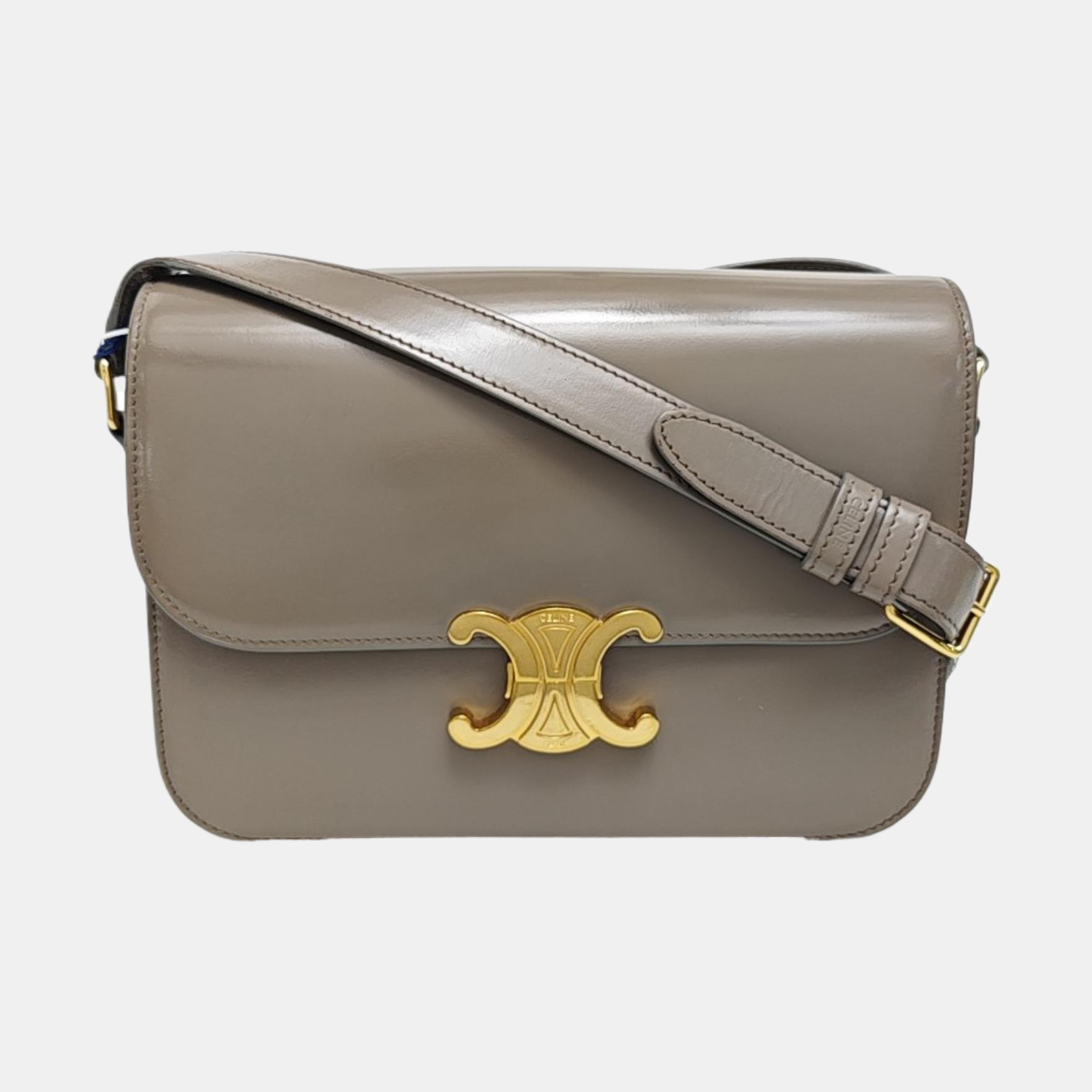 TRIOMPHE Small Calfskin Gray