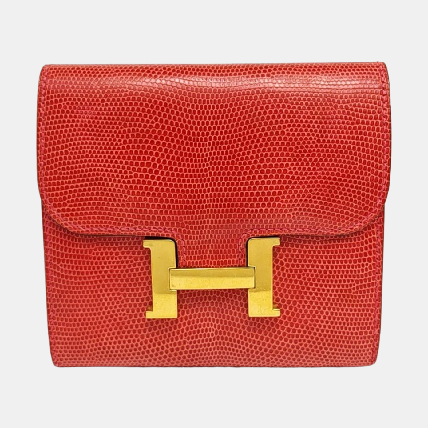 Constance Lizard Red Wallet