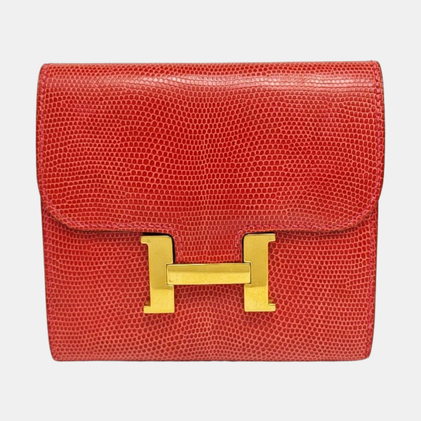 Constance Lizard Red Wallet