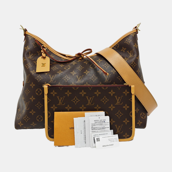 CARRYALL MM Monogram Coated Canvas Brown