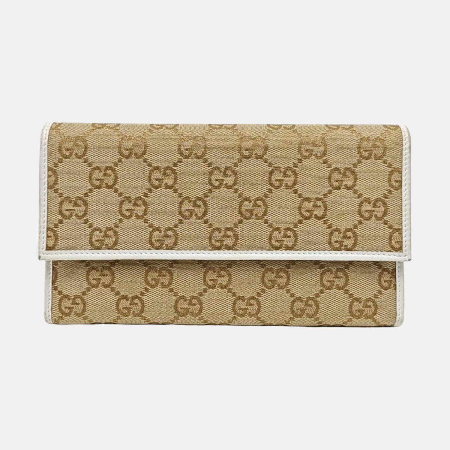 Monogram Canvas Wallet Beige