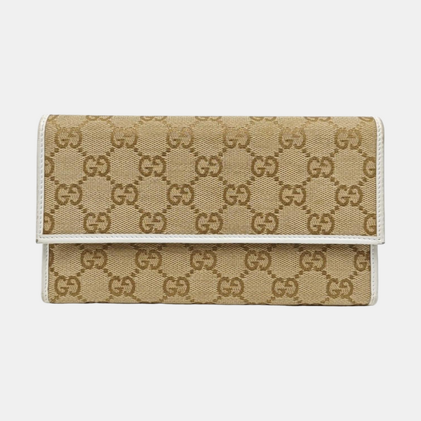 Monogram Canvas Wallet Beige