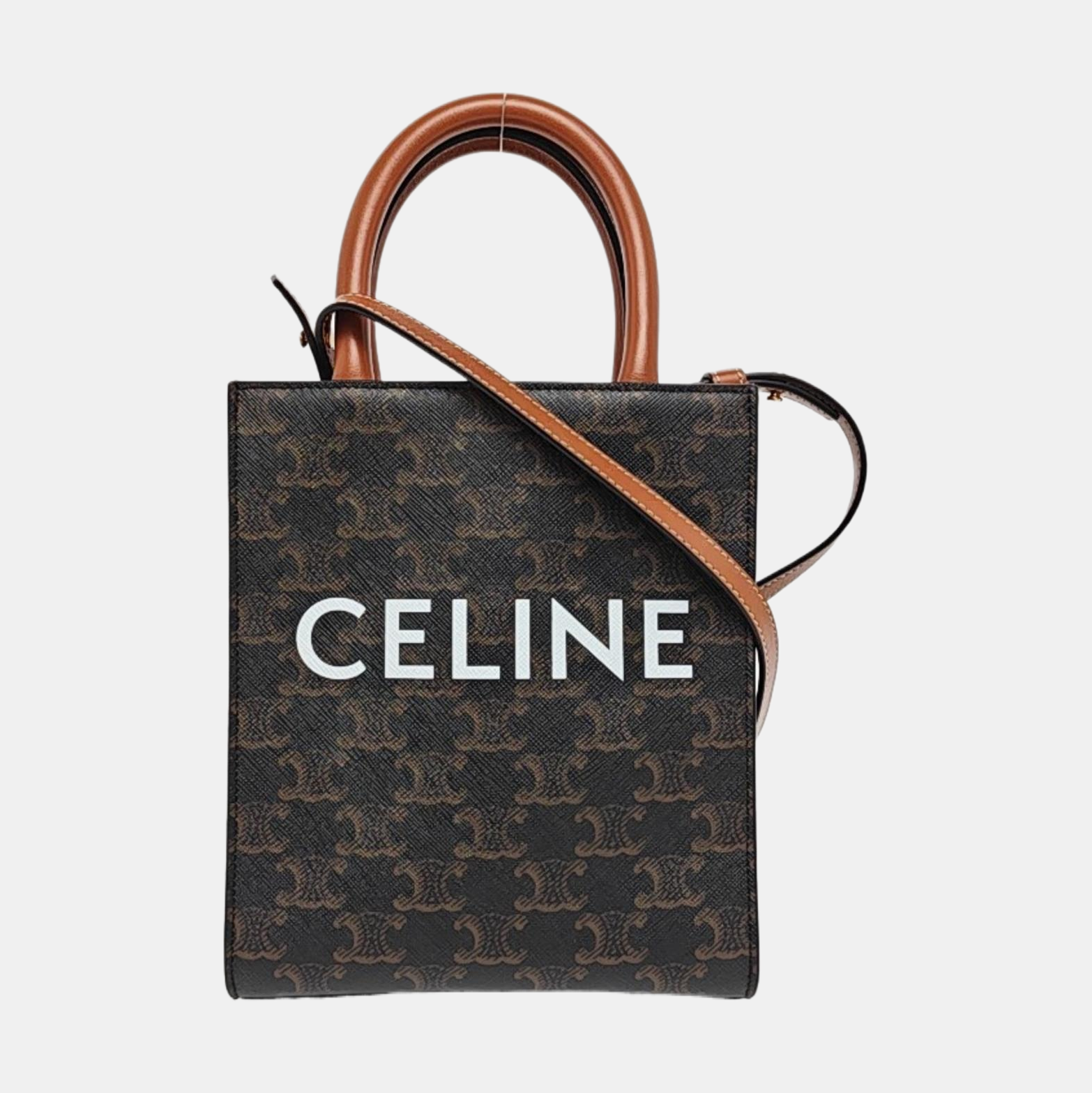 CABAS CELINE Mini Coated Canvas Brown