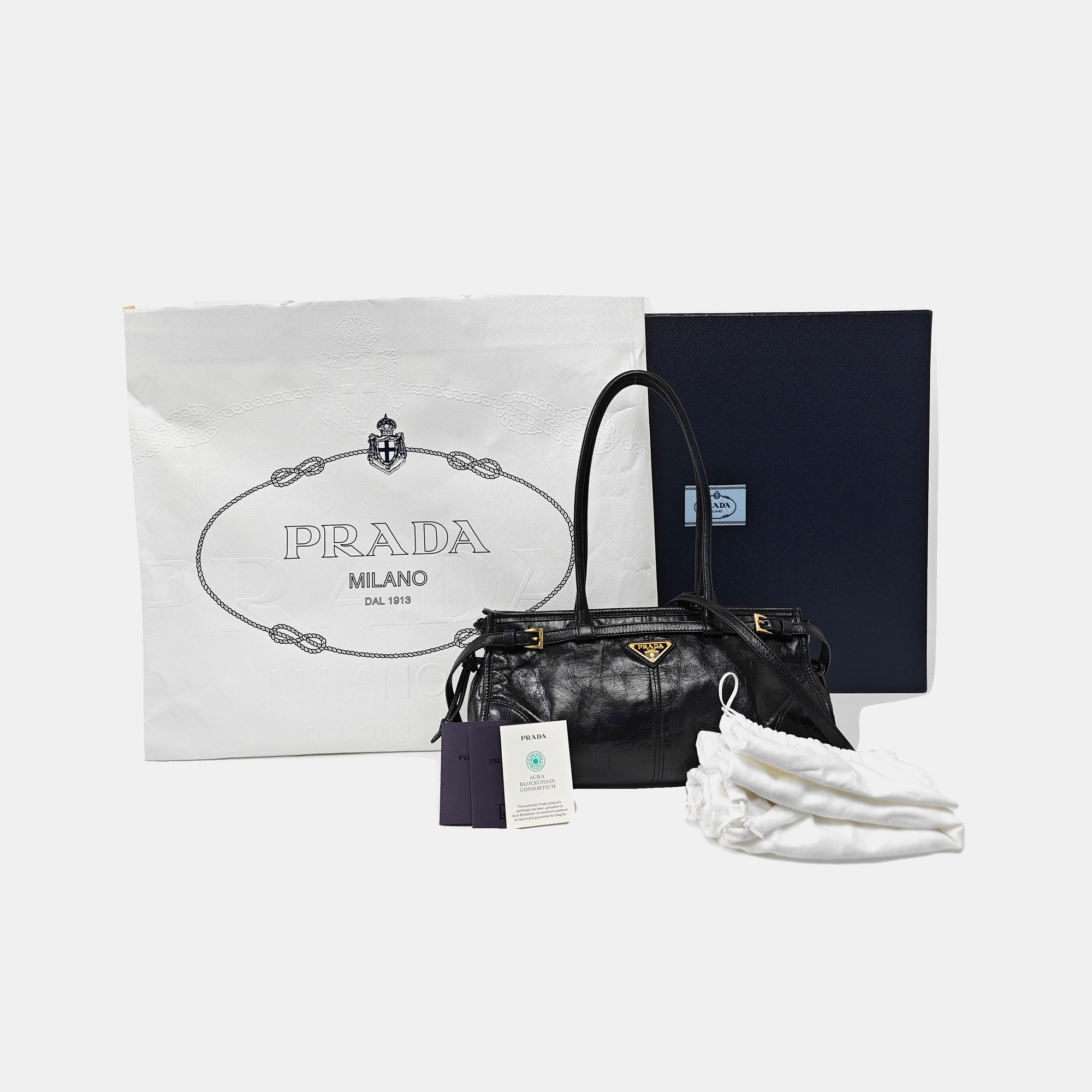 Bonnie Medium Patent Leather Black