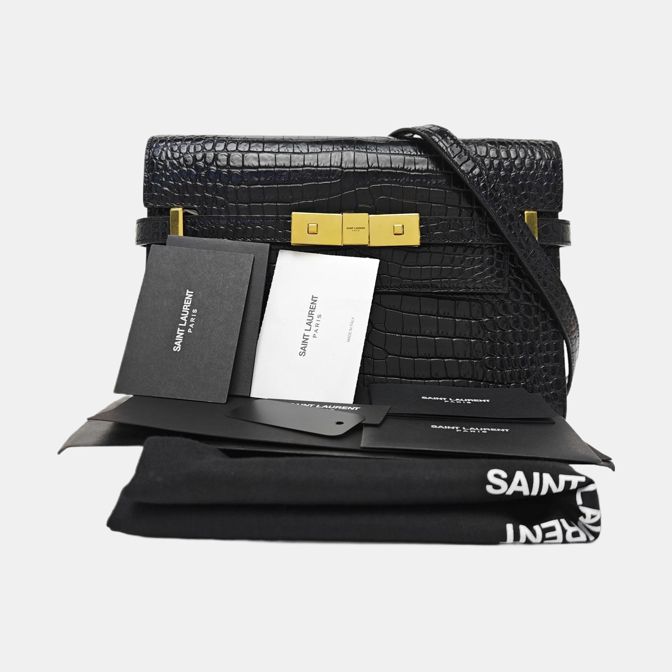 MANHATTAN Small Calfskin Black