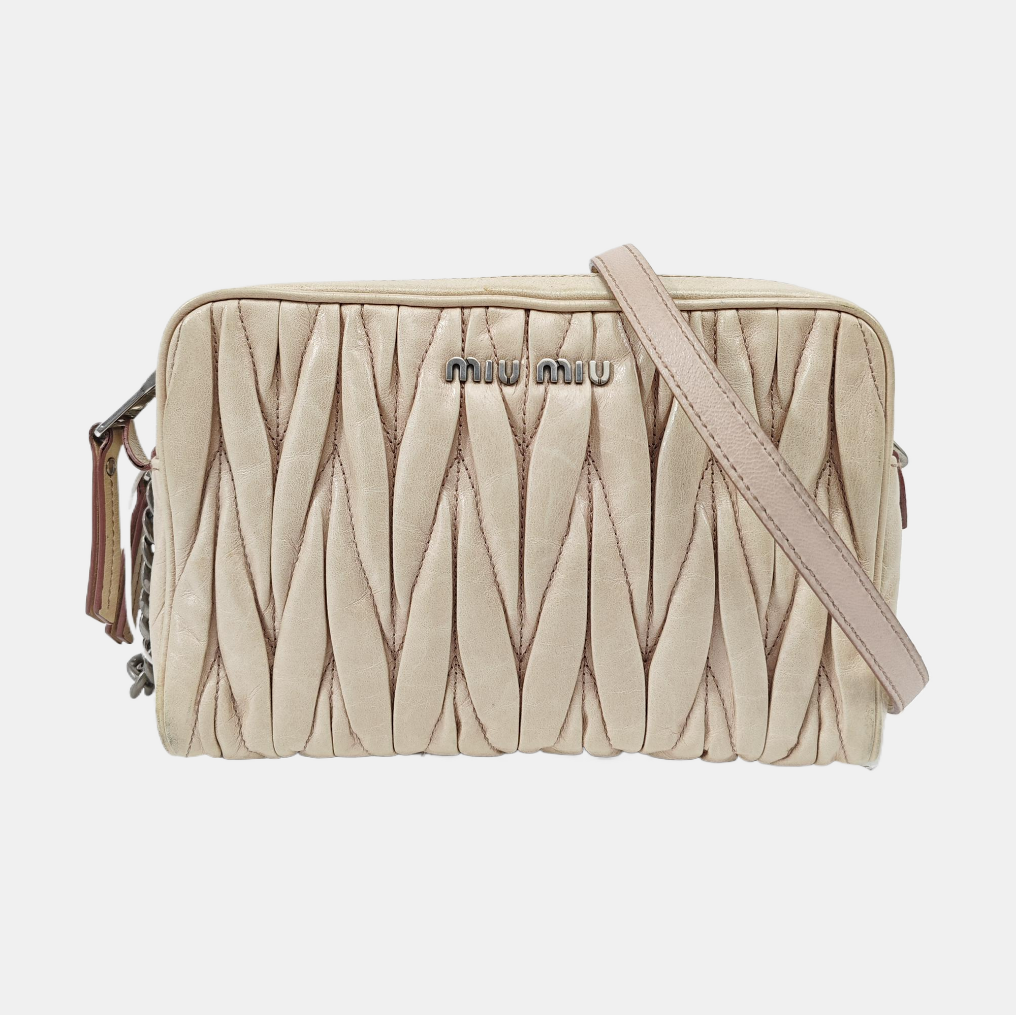 Matelassé Quilted Calfskin Beige