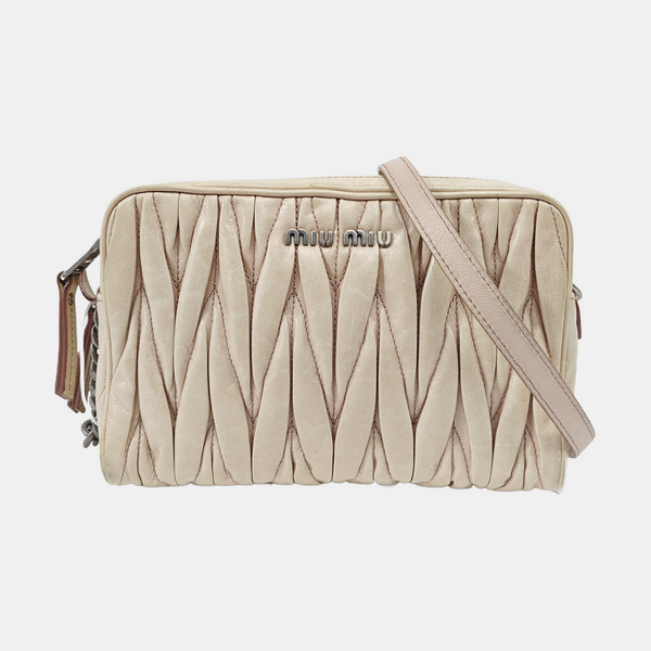 Matelassé Quilted Calfskin Beige