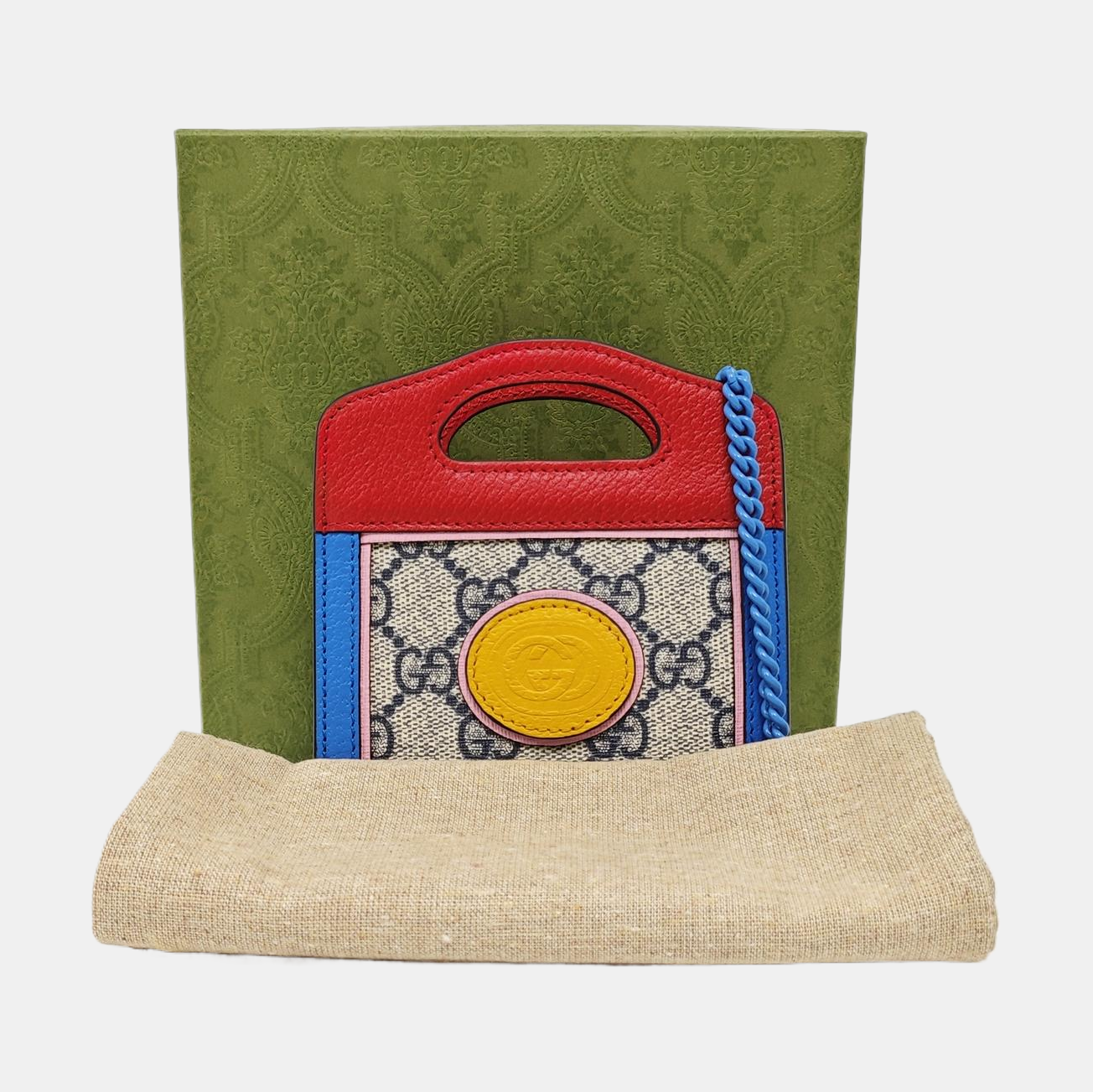 Quilted Coated Canvas Tote Bag Beige