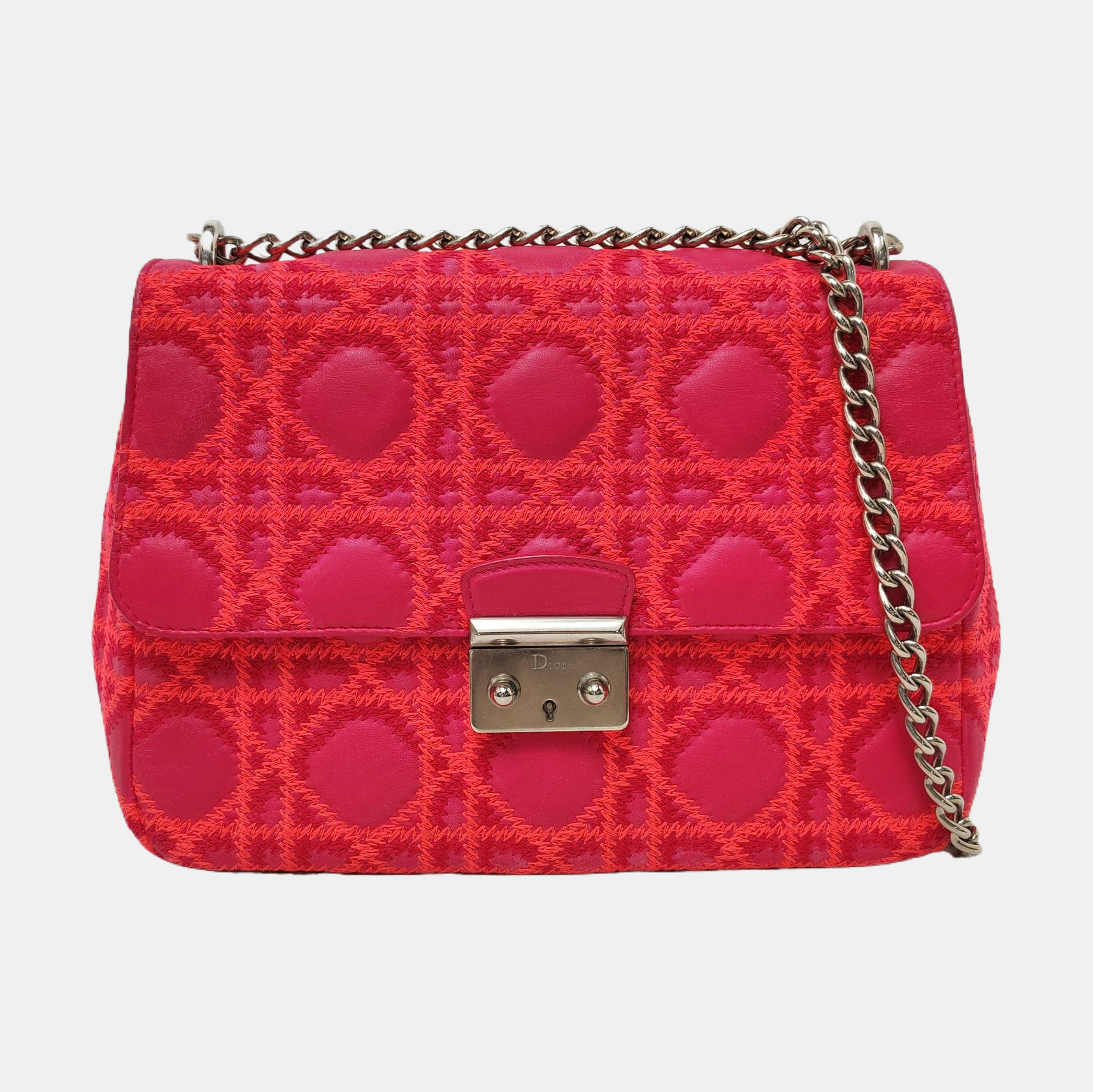 Authenticated pre-owned  Miss Dior Cannage Lambskin Pink - Crossbody Bag at Looply