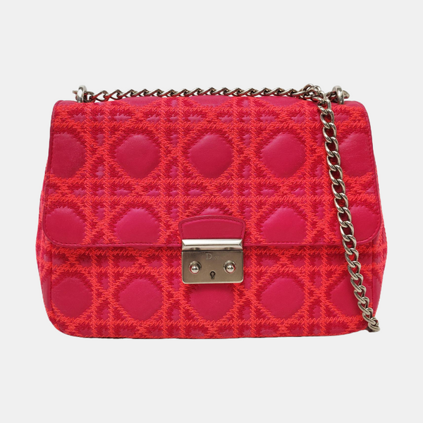 Authenticated pre-owned  Miss Dior Cannage Lambskin Pink - Crossbody Bag at Looply