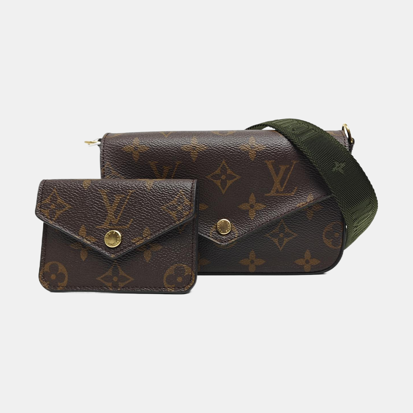 FÉLICIE Monogram Coated Canvas Brown