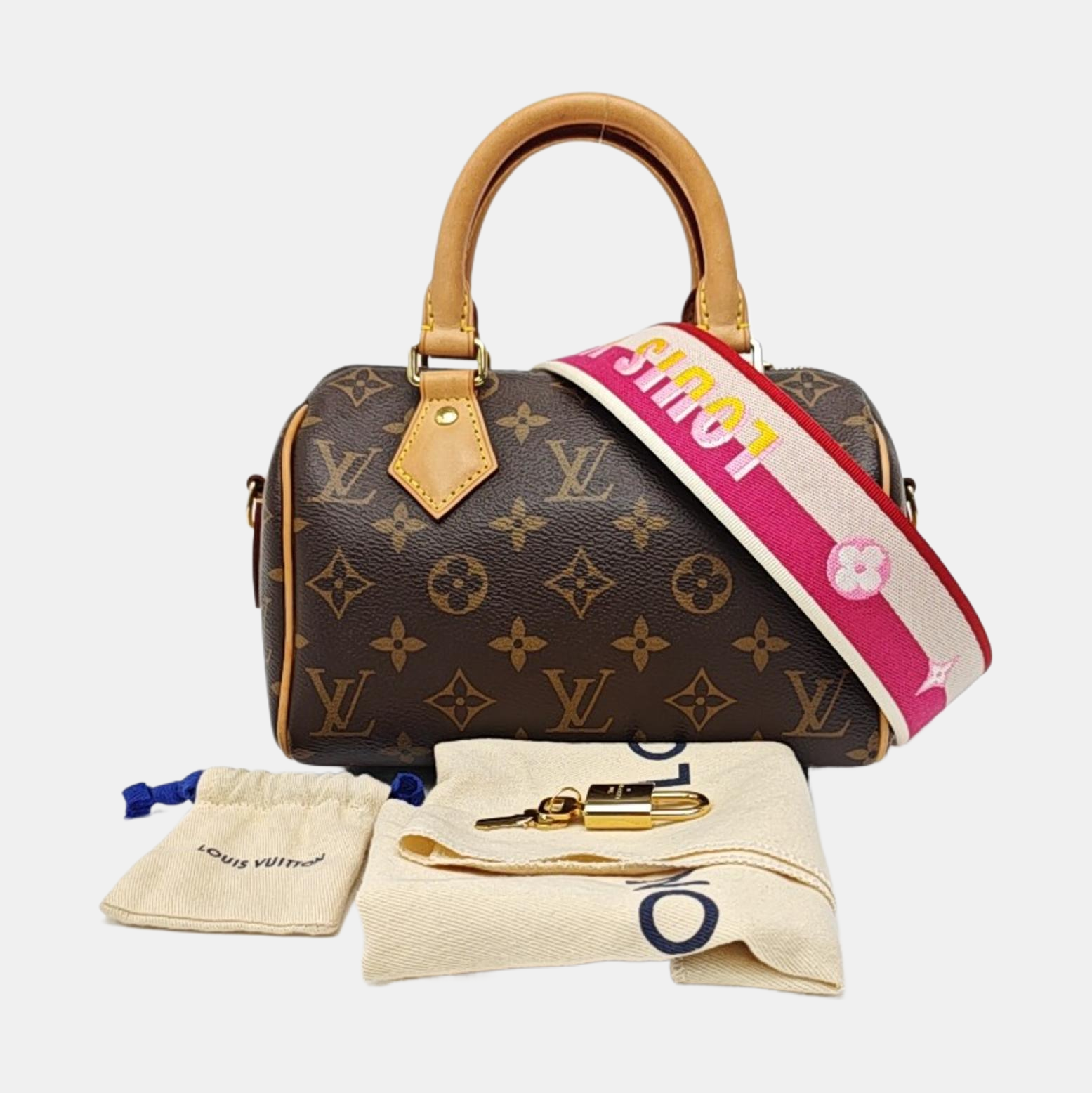 SPEEDY 20 Monogram Coated Canvas Brown