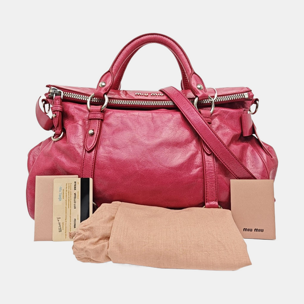 Bow Calfskin Pink