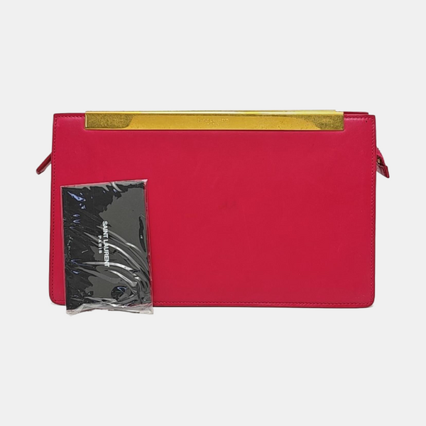 Calfskin Clutch Red