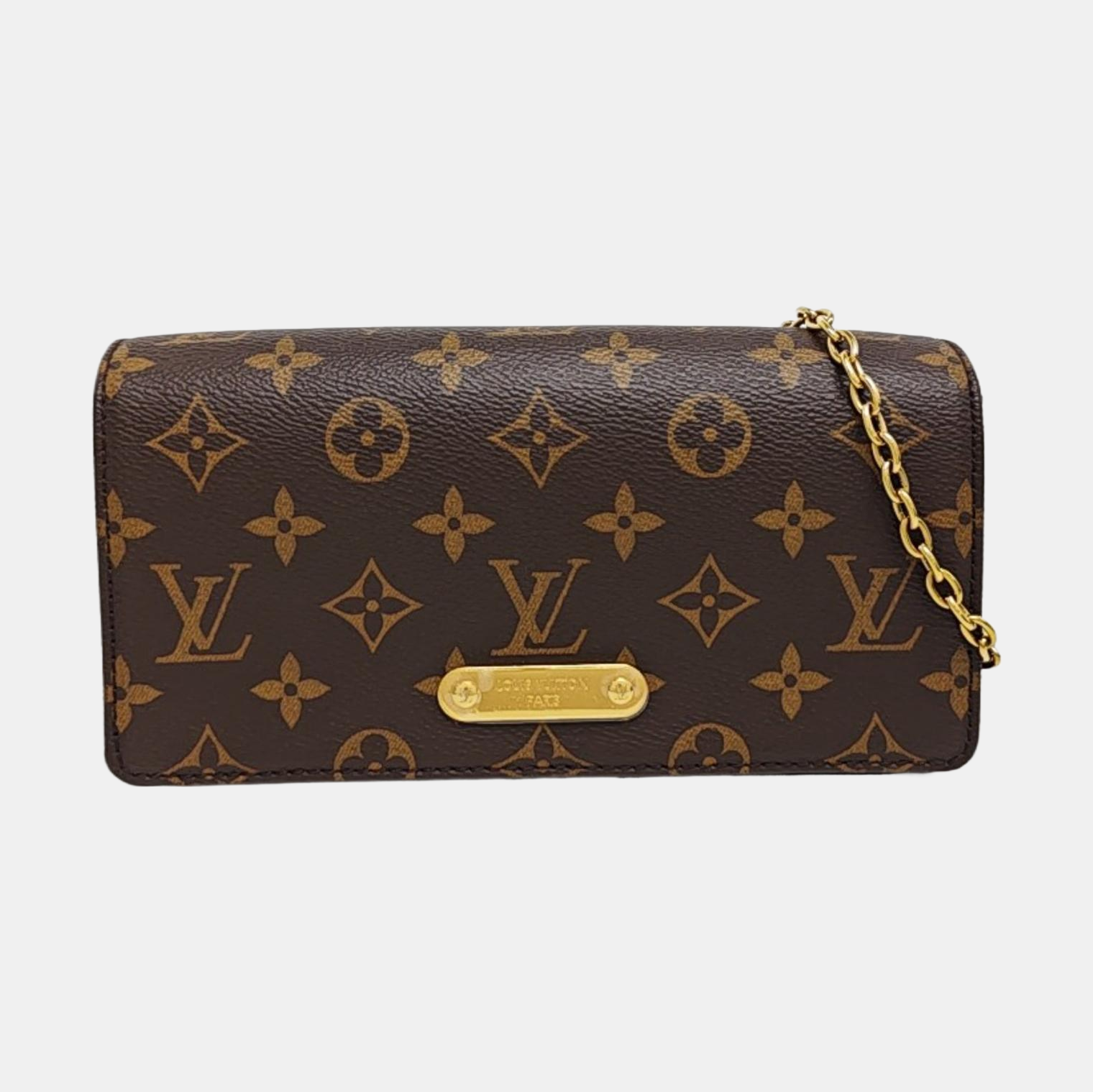 Lily Monogram Coated Canvas Brown