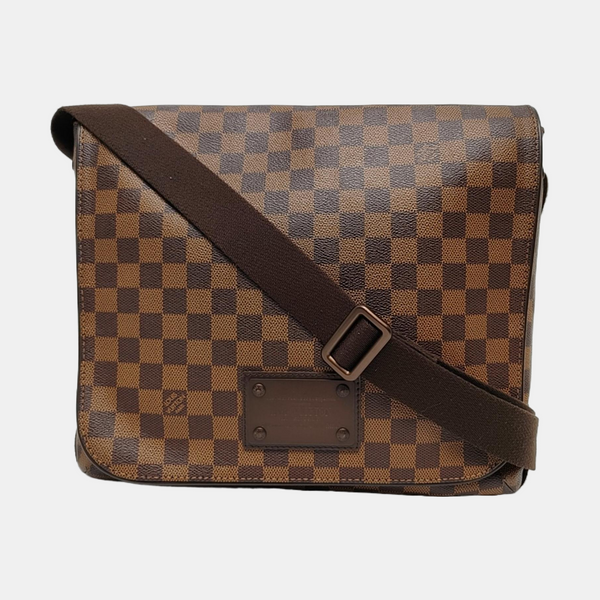 BROOKLYN Damier Ebene Coated Canvas Brown
