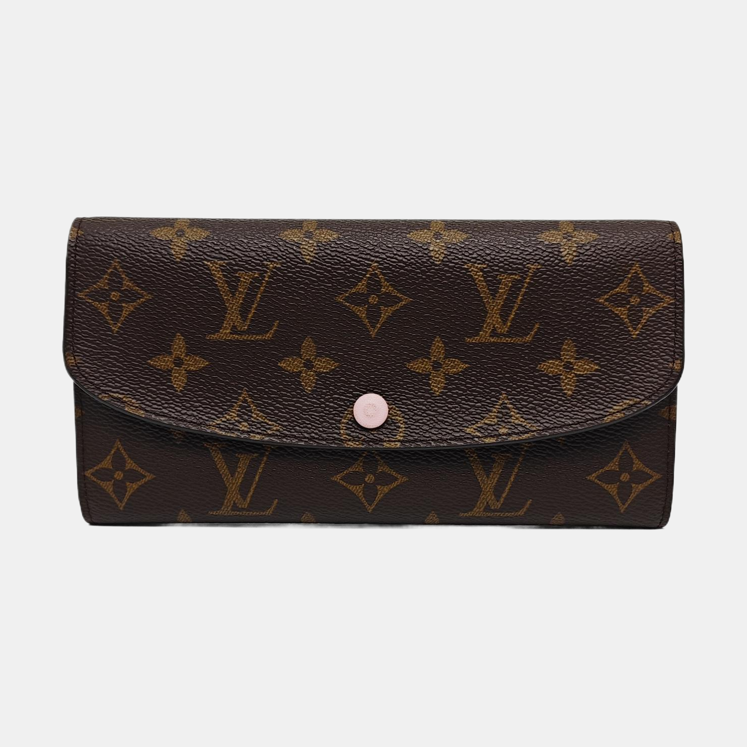 EMILIE Monogram Coated Canvas Brown Wallet