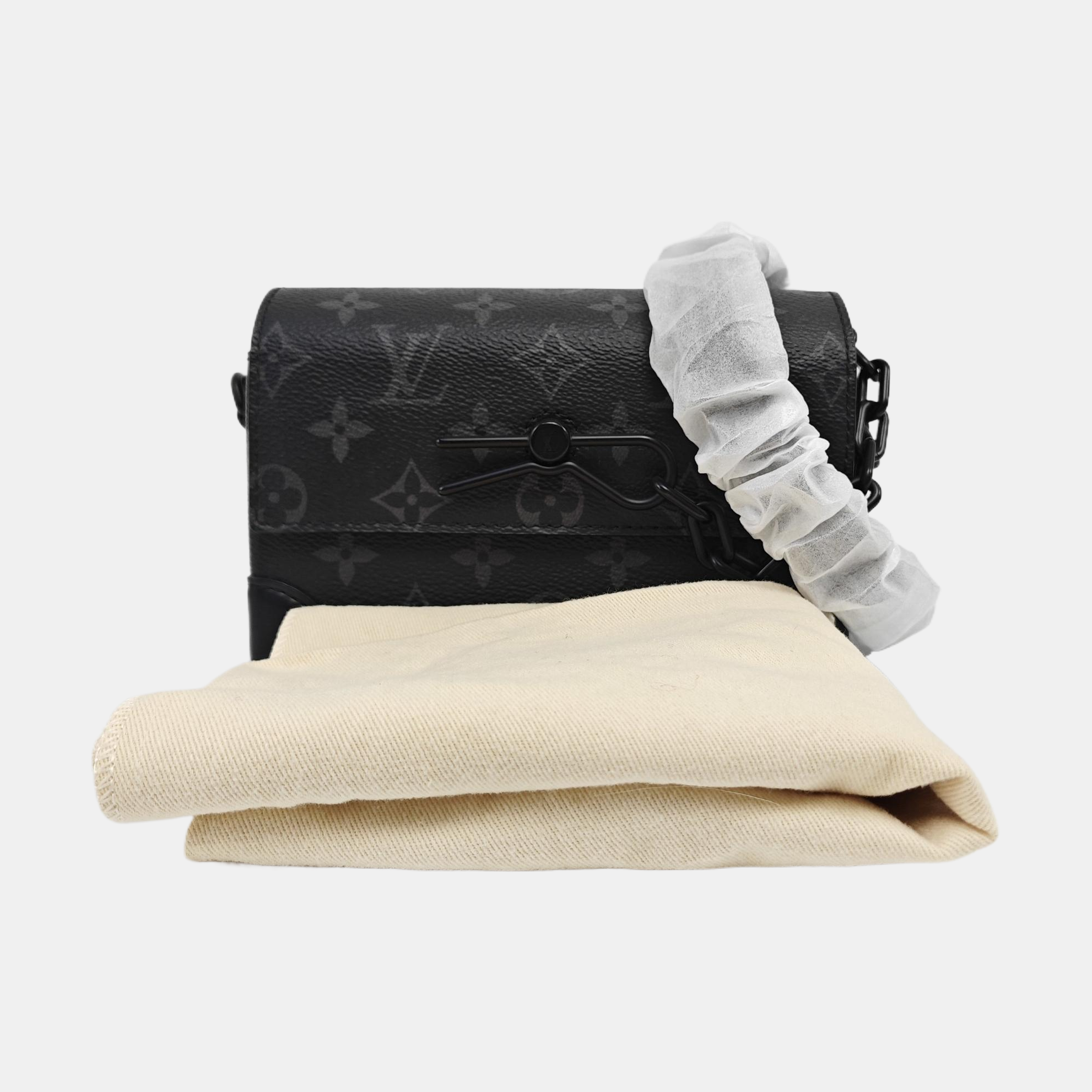 STEAMER Mini Monogram Coated Canvas Black