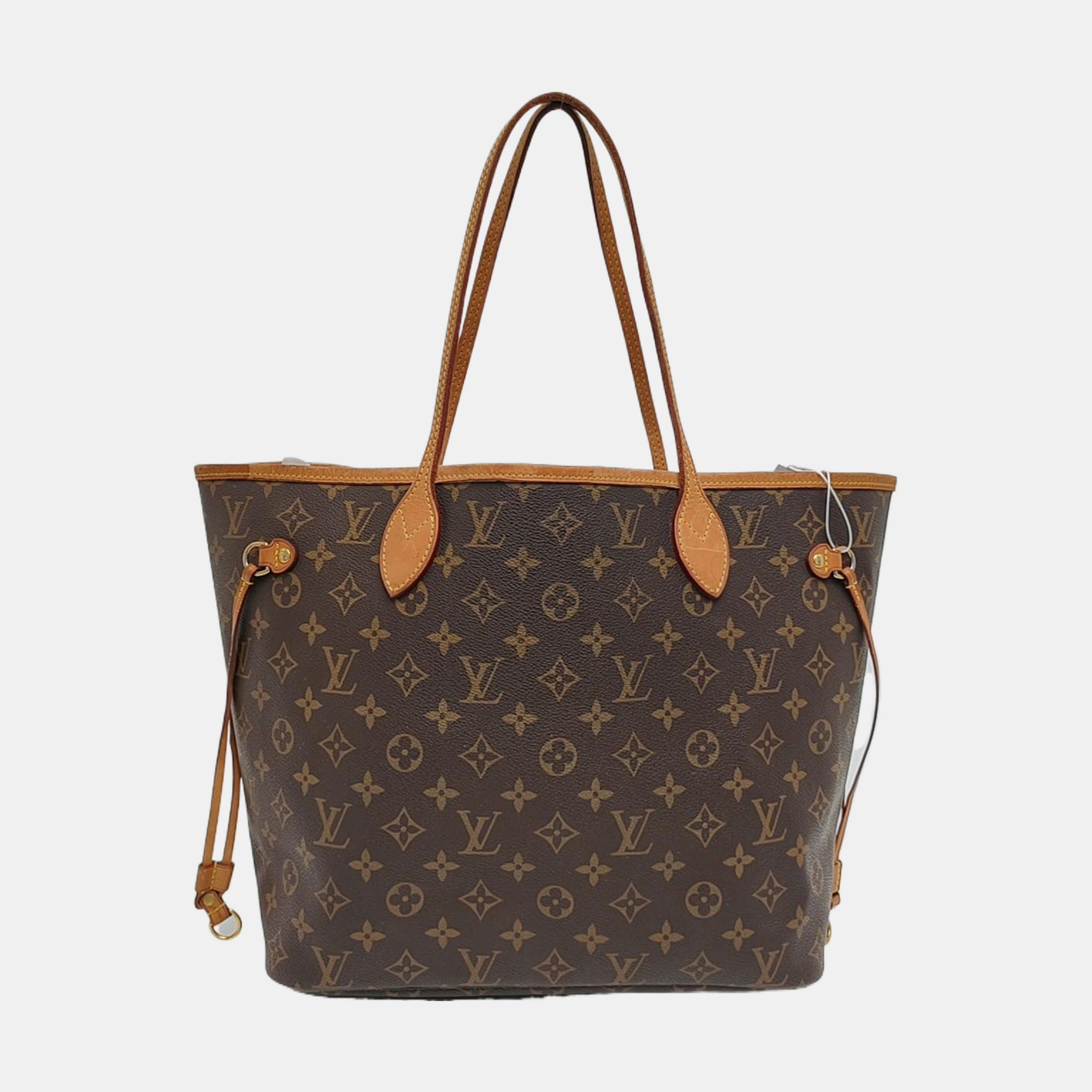 NEVERFULL MM Monogram Coated Canvas Brown