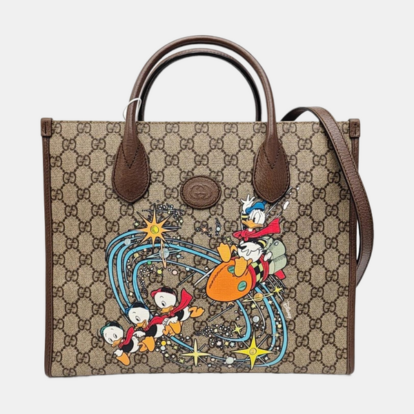 Disney X Gucci Monogram Coated Canvas Beige