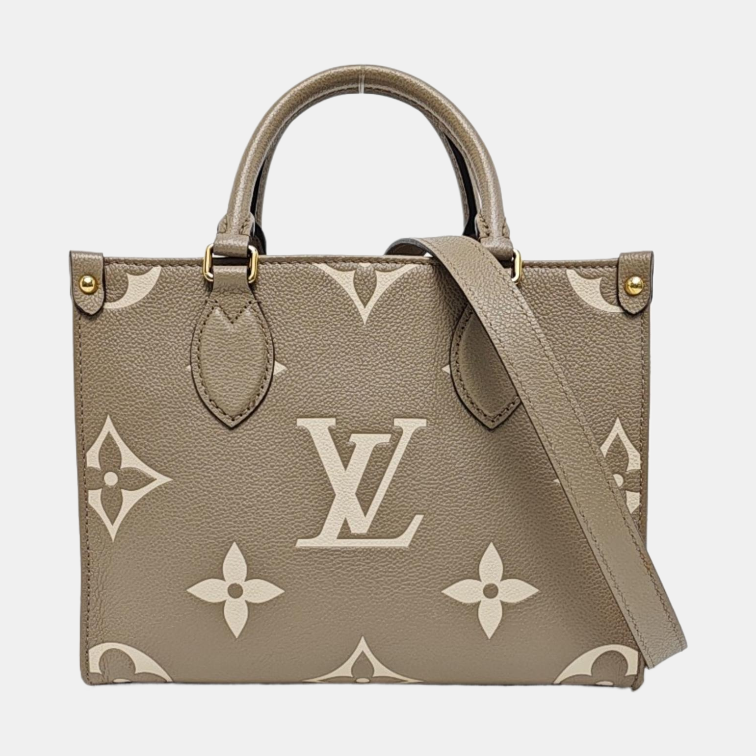 ONTHEGO PM Monogram Calfskin Gray