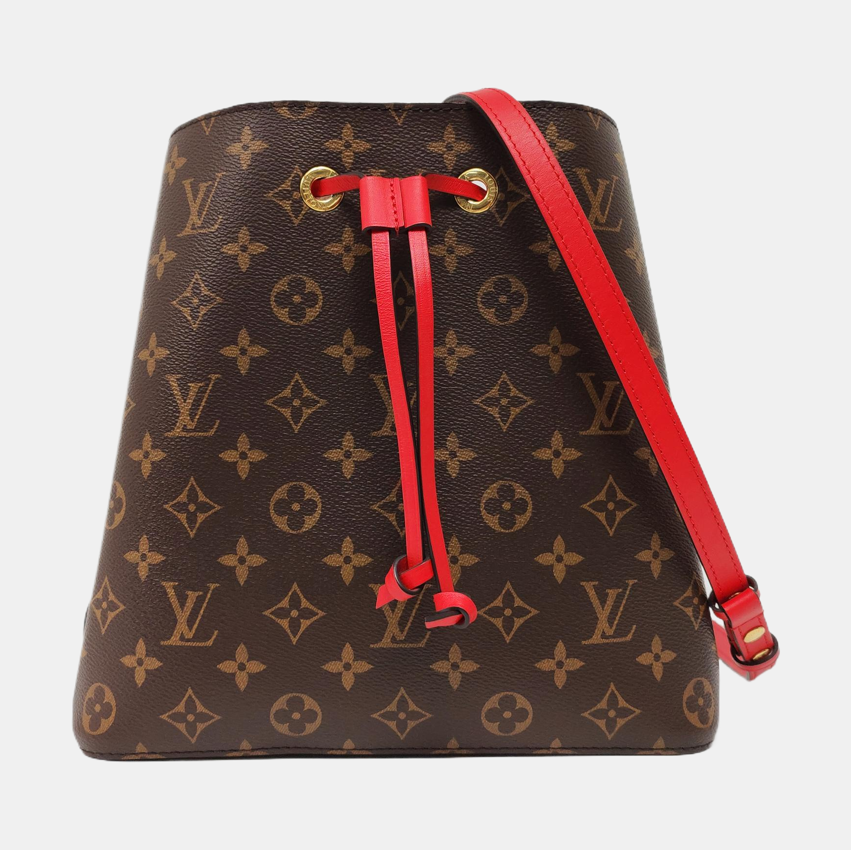 NÉONOÉ MM Monogram Coated Canvas Brown