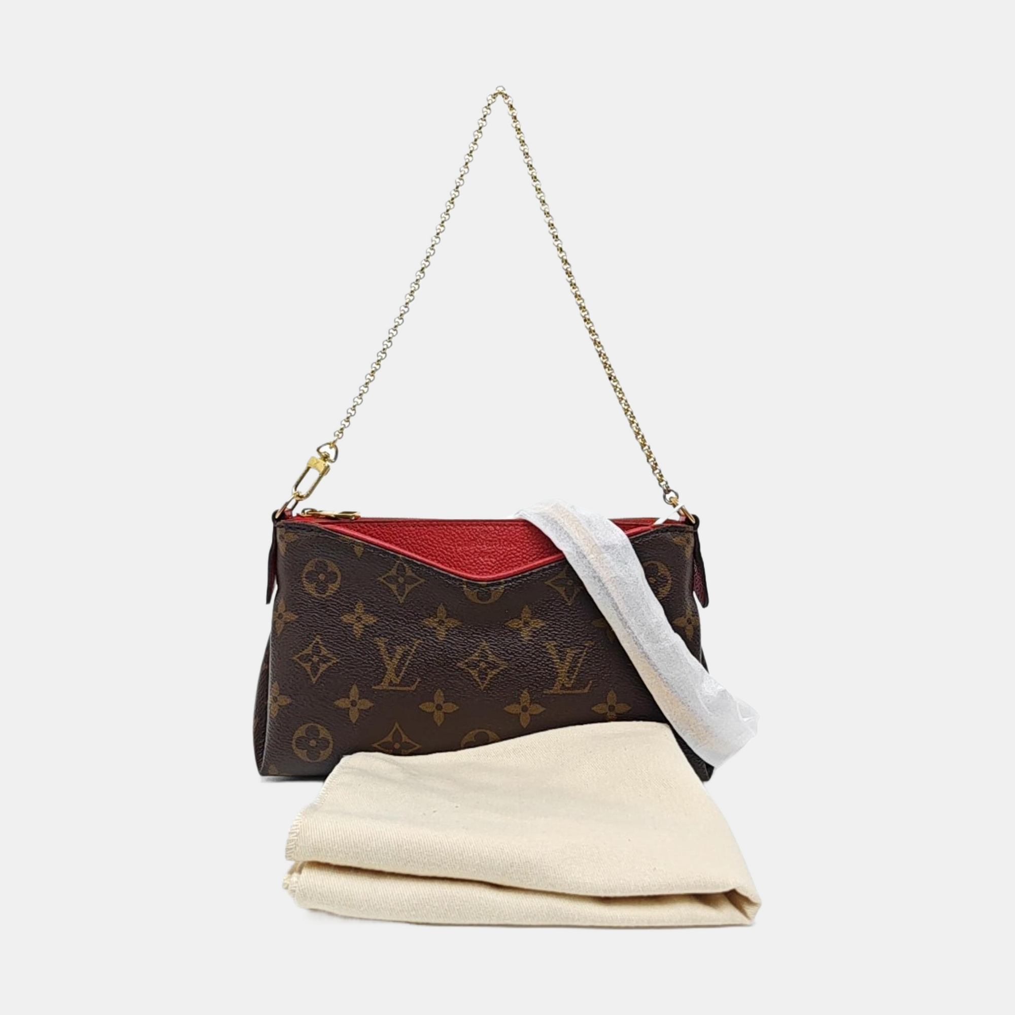 PALLAS BB Monogram Coated Canvas Brown