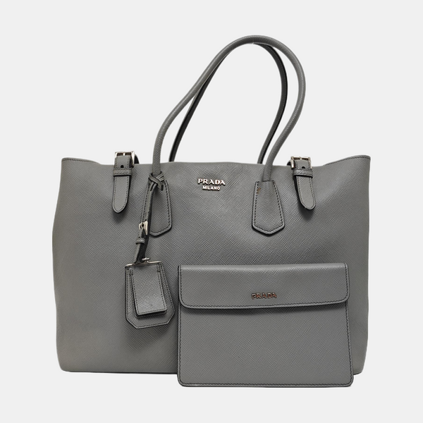 Calfskin Tote Bag Gray