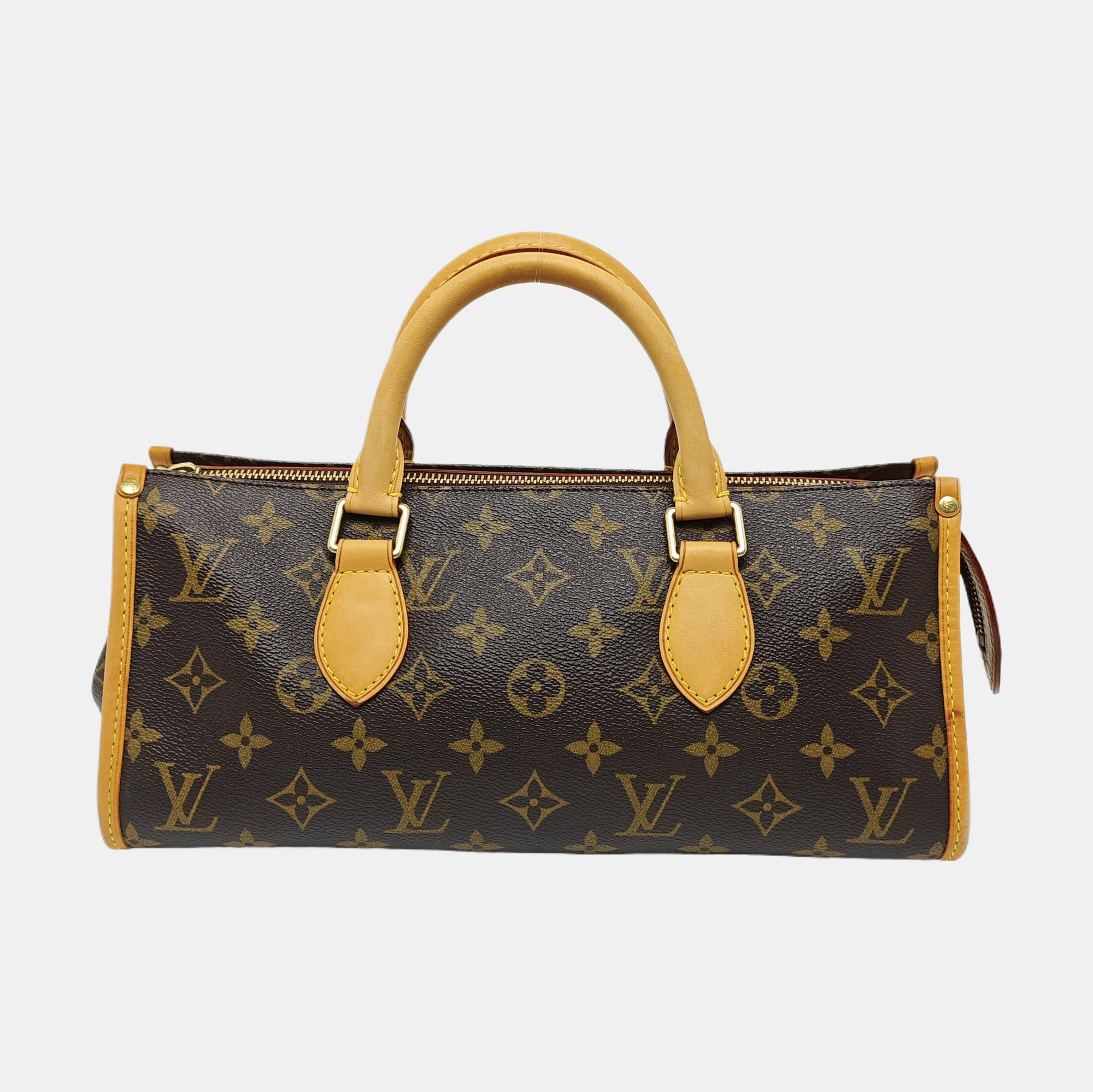 POPINCOURT Monogram Coated Canvas Brown