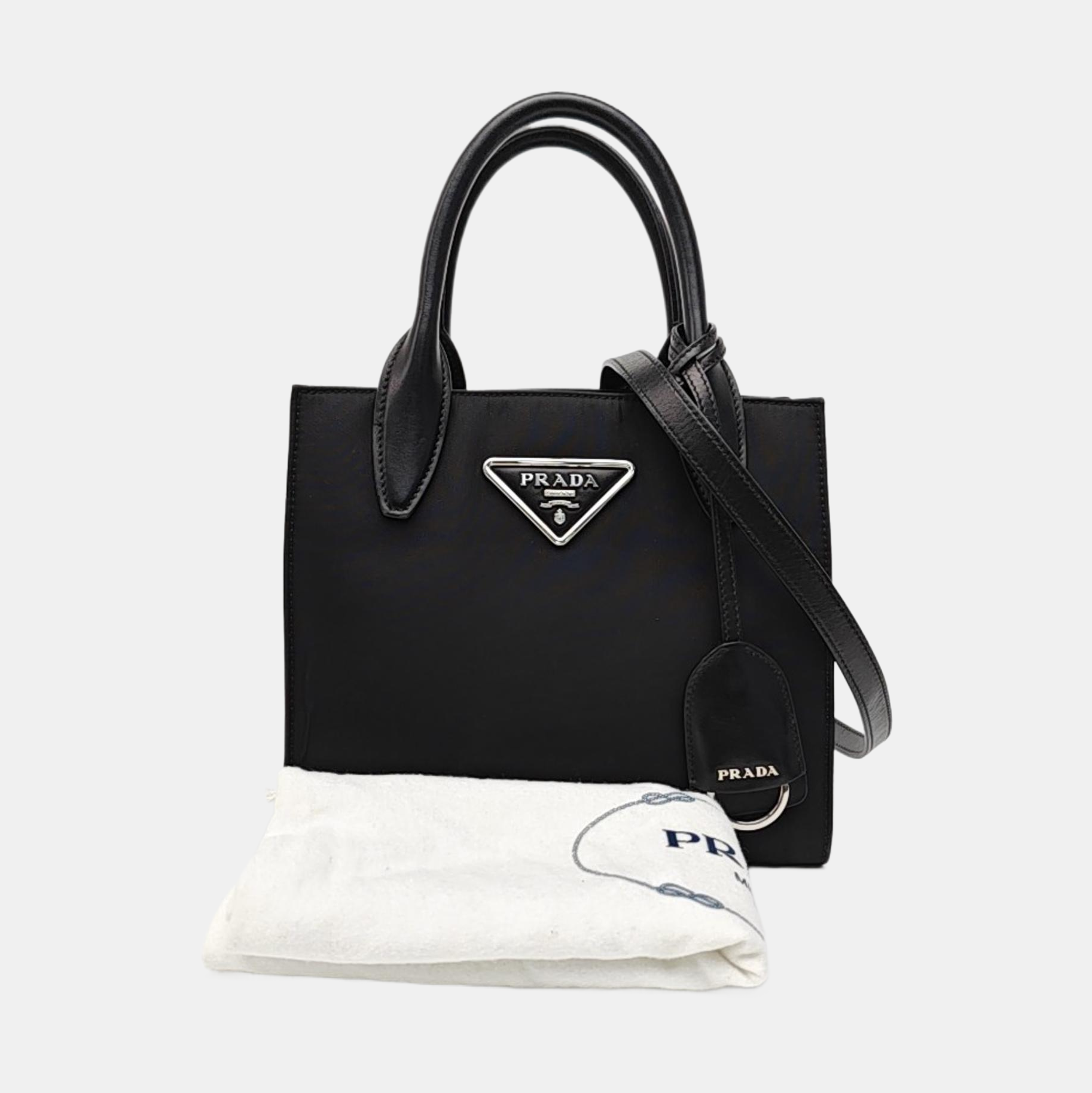 Nylon Shoulder Bag Black