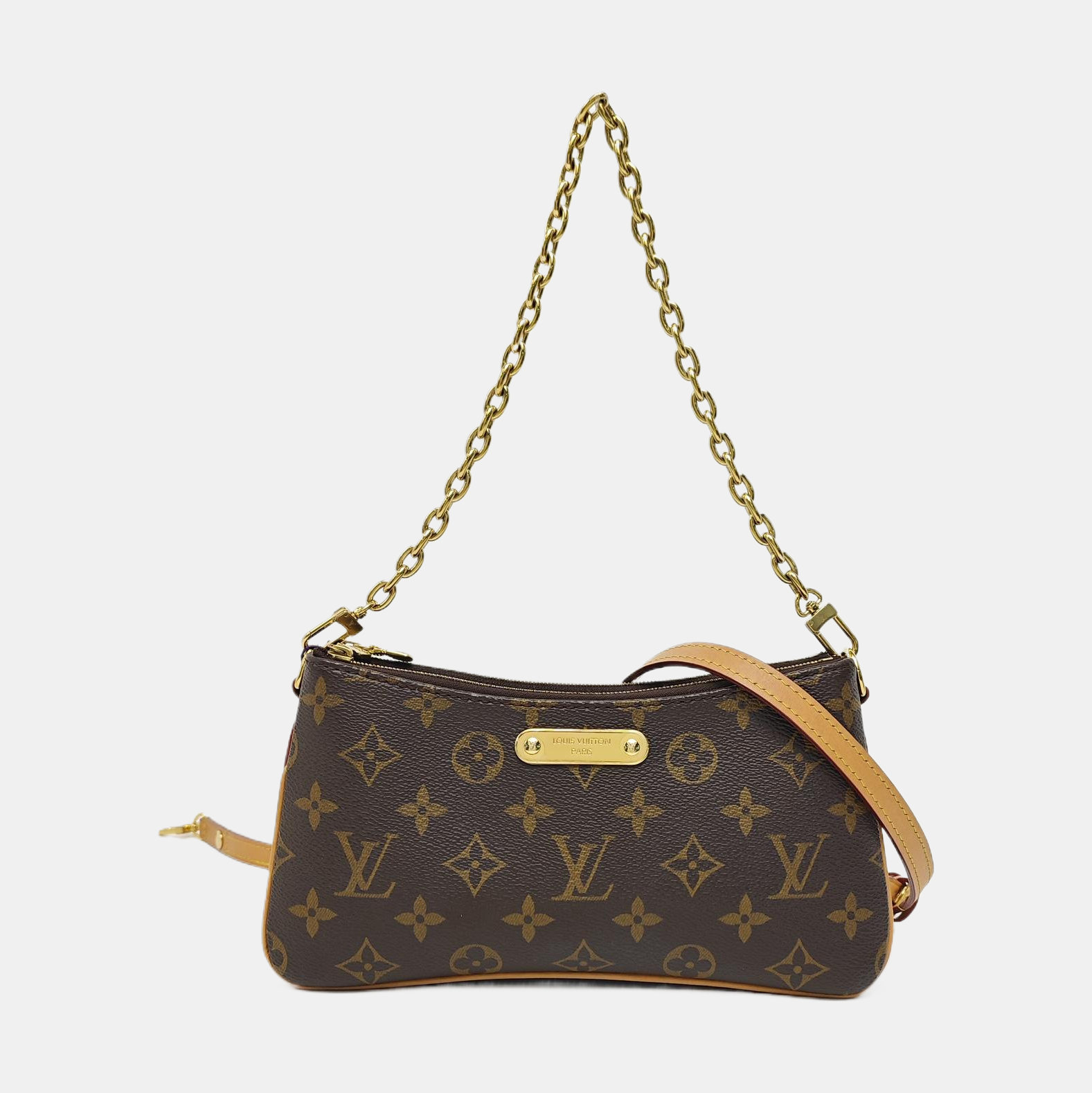 LIV POCHETTE Monogram Coated Canvas Brown