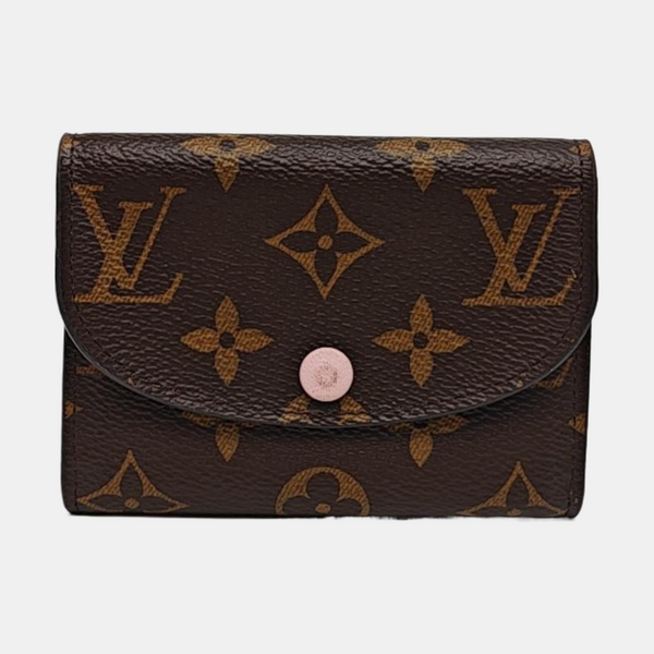 ROSALIE Monogram Coated Canvas Brown Card Holder