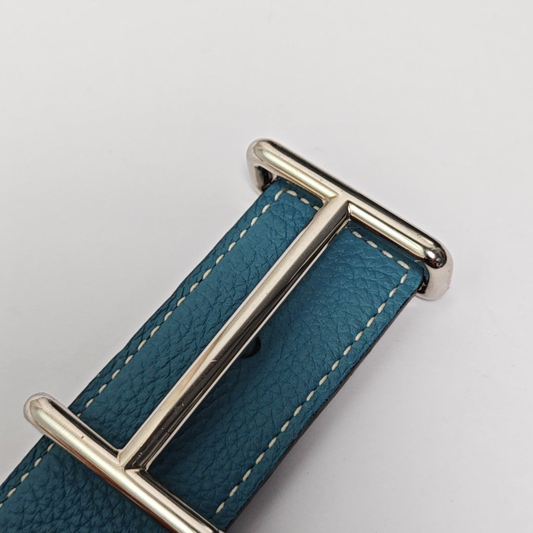 Leather Belt Blue