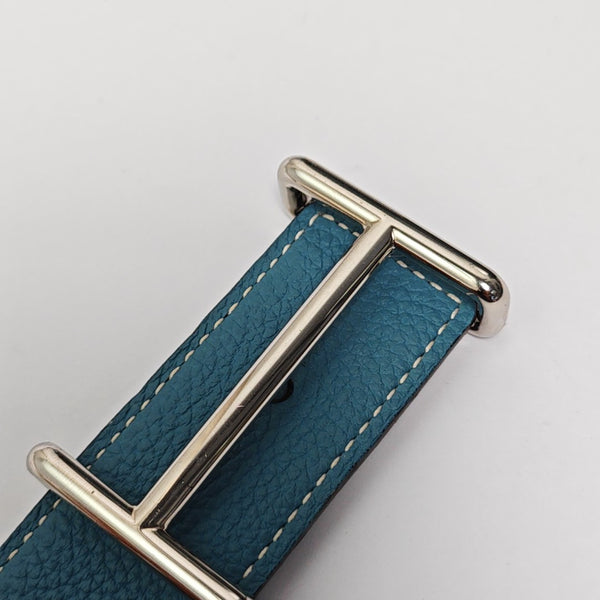 Leather Belt Blue